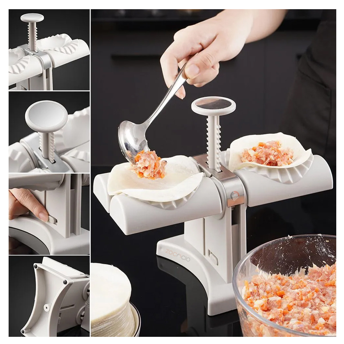 Miniatura 4 de Molde De Prensa Para Empanadas Maquina D